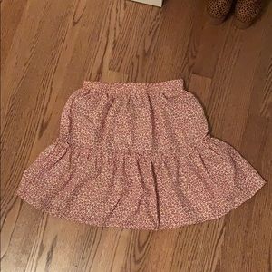 Adorable floral ruffle skirt